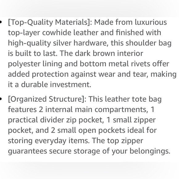 Heshe black genuine leather satchel handbag - Picture 7 of 15